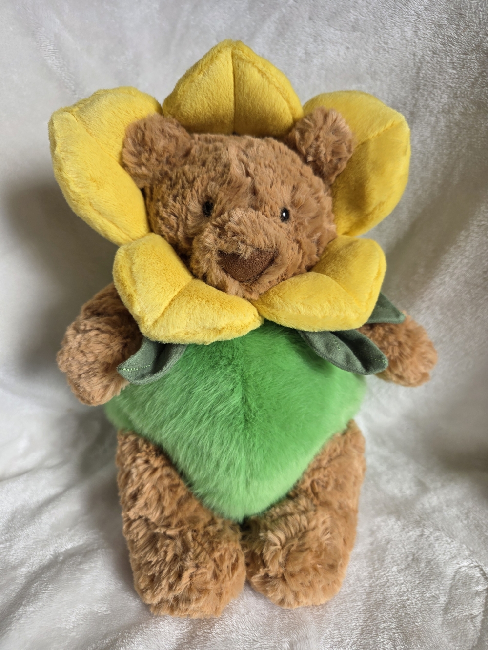 NWT Jellycat Medium Bartholomew Bear Daffodil Outfit Plush Toy (BARM2FL)